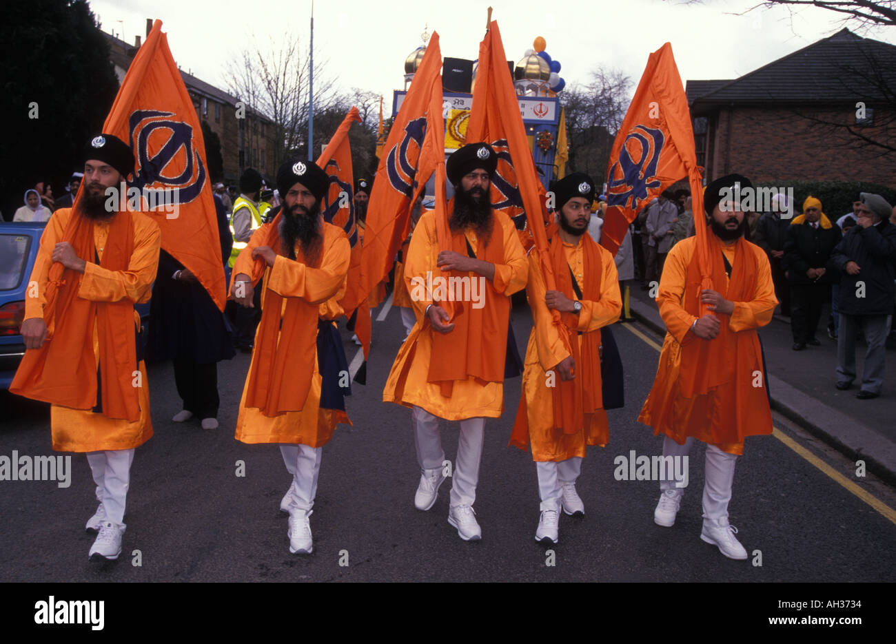 Five Sikh Men During The Festival Of Vaisakhi Represent The First Five ...