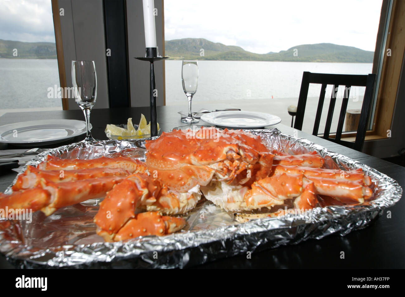 Giant King crabs in Kirkiness Norway Stock Photo Alamy