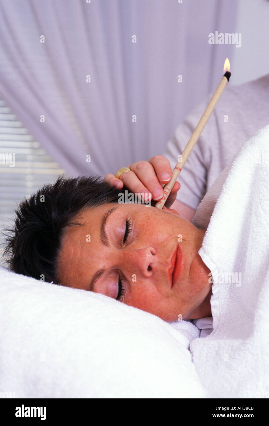 Ear Wax Candle Stock Photo Alamy
