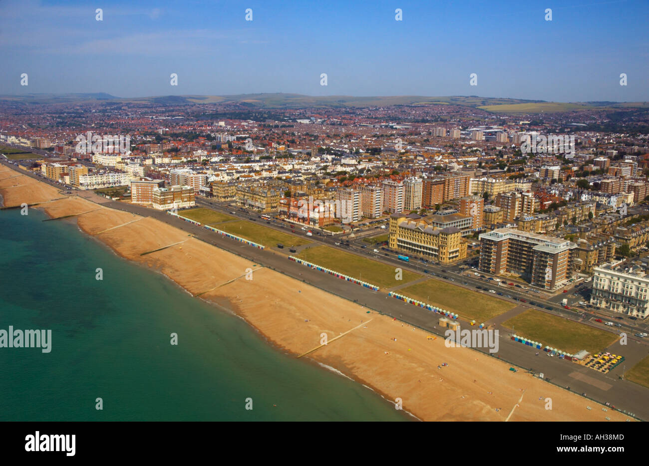 Hove Lawns , Sussex , Aerial View Stock Photo