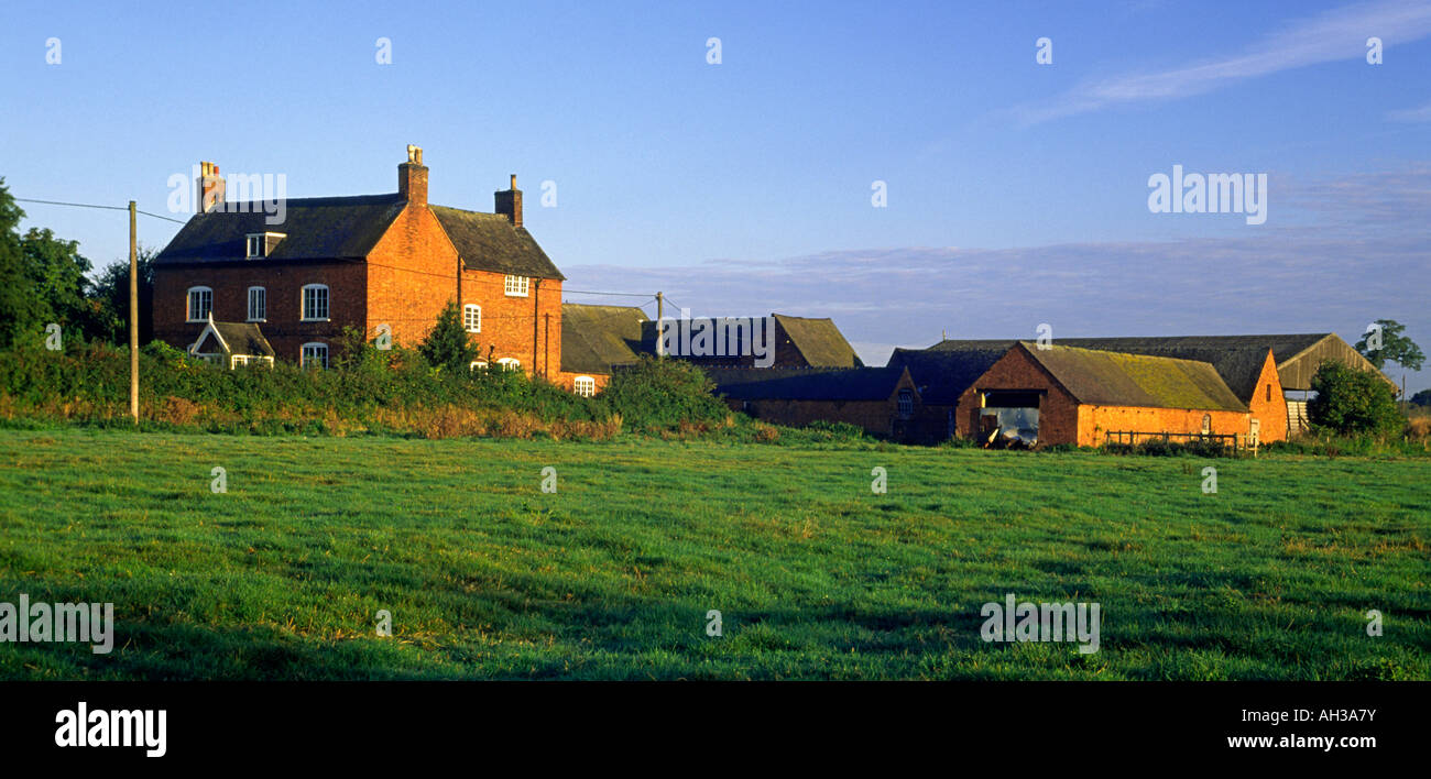 Traditional farmhouse and farm buildings in near Burton on Trent