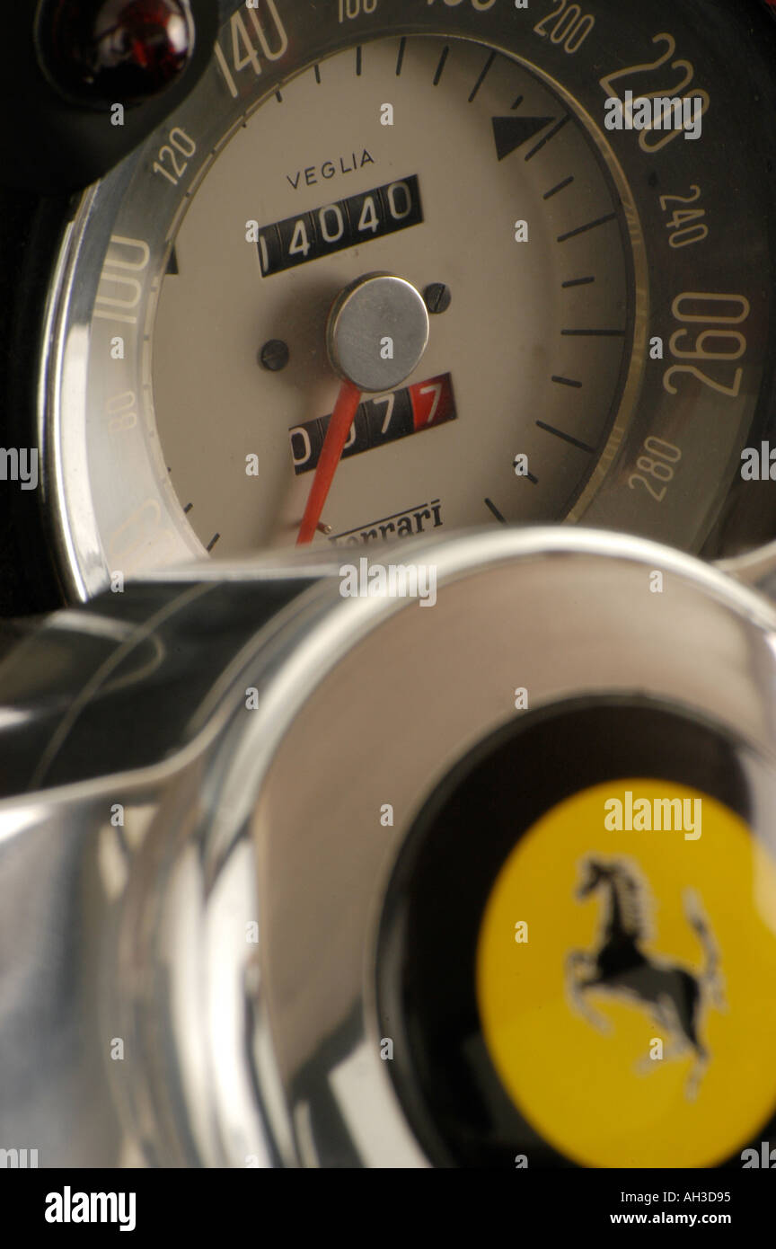 Ferrari speedo logo Stock Photo Alamy