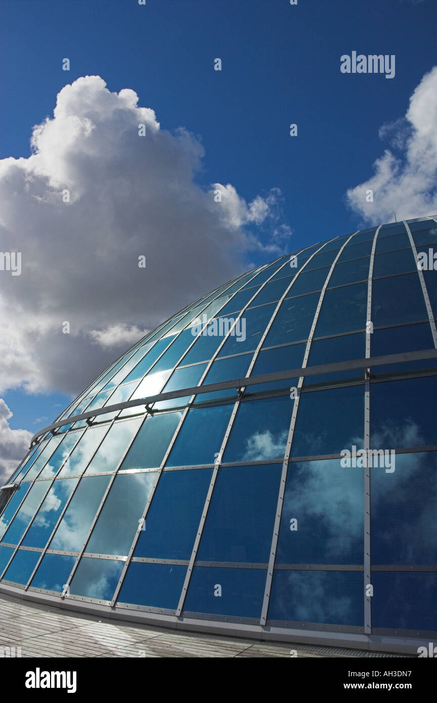 The pearl Perlan glass dome Reykjavik Iceland capital city EU Europe Stock Photo