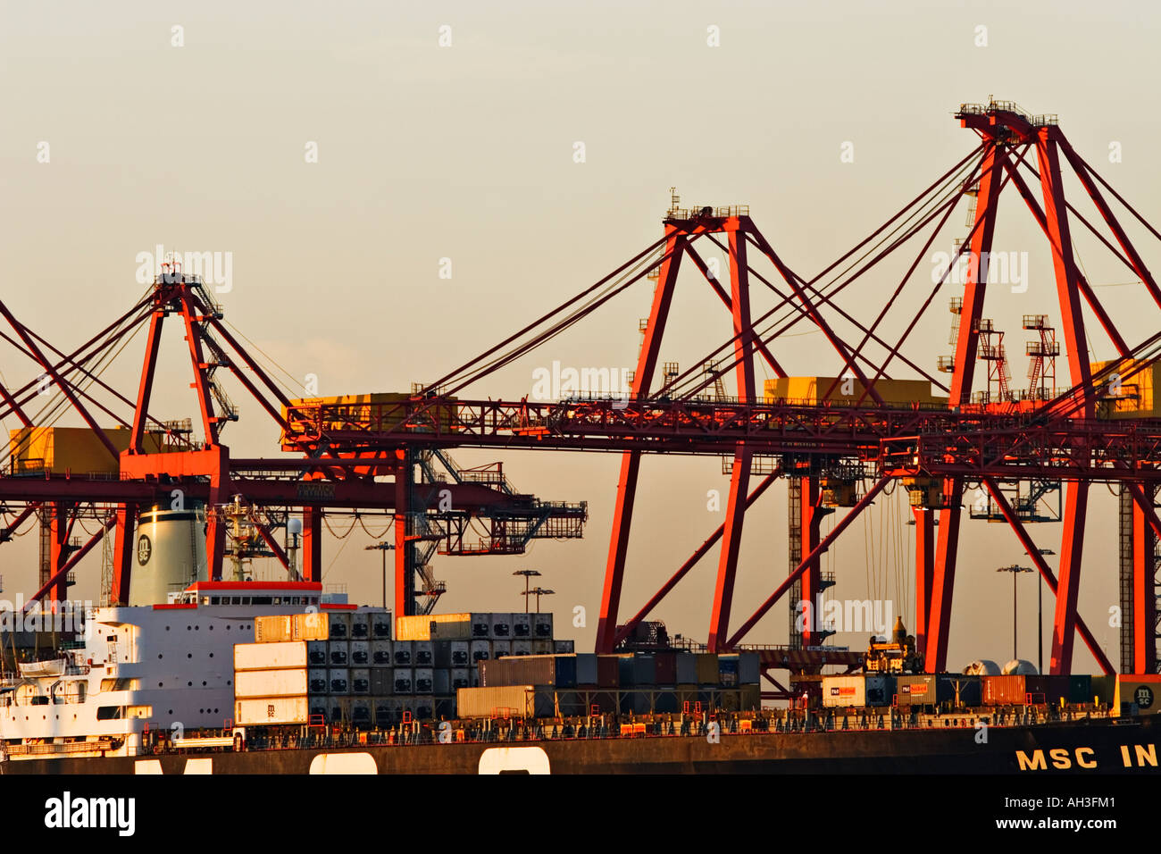 Shipping Industry / Container Ships berthed in the Port of Melbourne