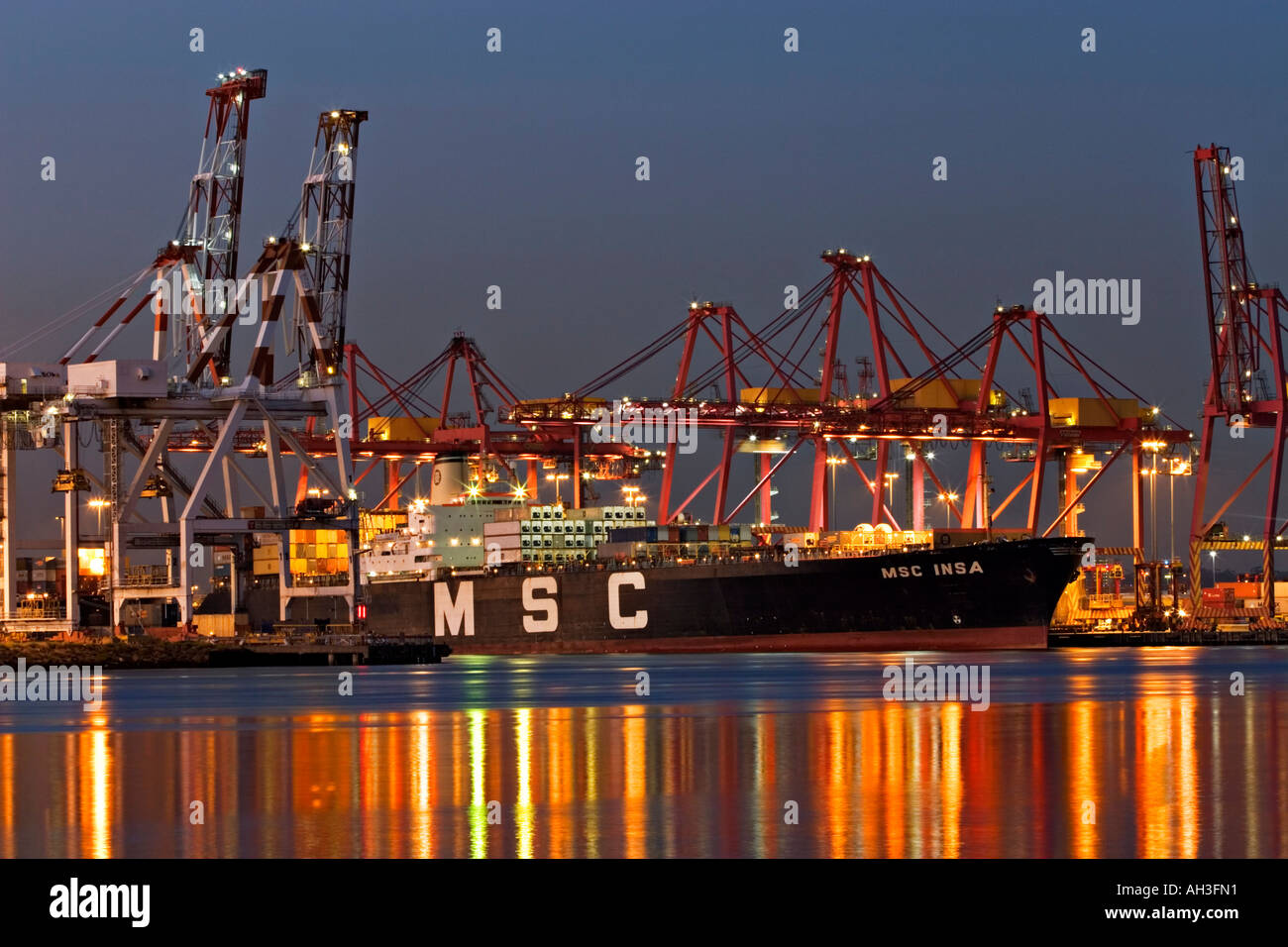 Shipping Industry / Container Ships berthed in the Port of Melbourne