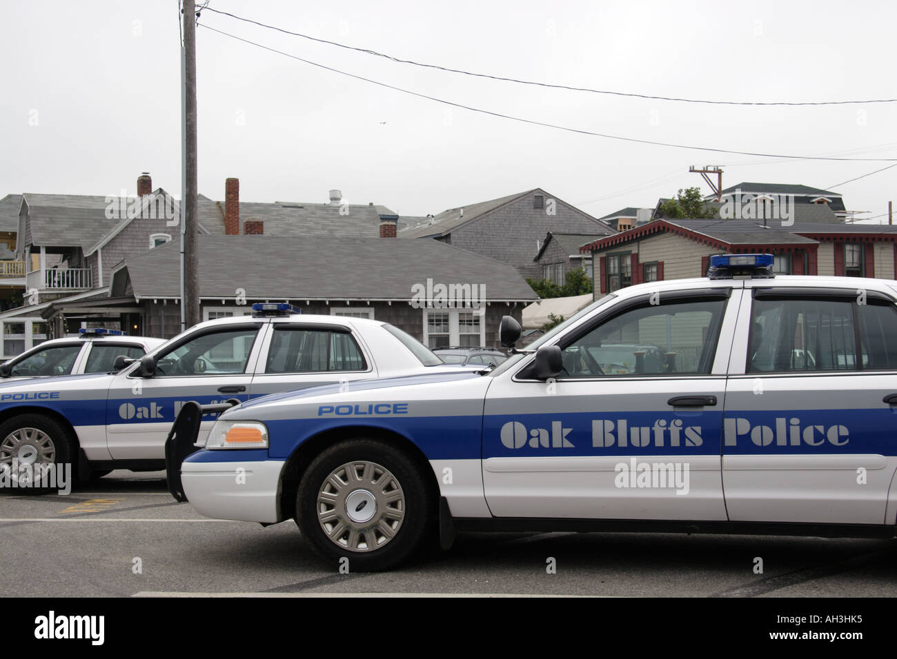 Oak Bluffs Police Cars Martha's Vineyard Stock Photo Alamy
