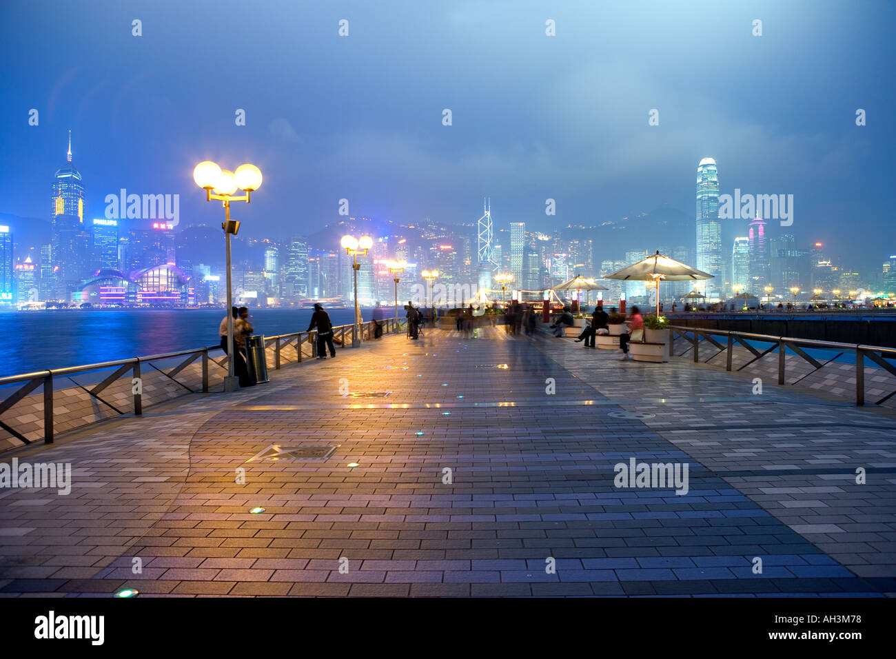 Hong Kong Skyline at dusk From Kowloon China Stock Photo - Alamy