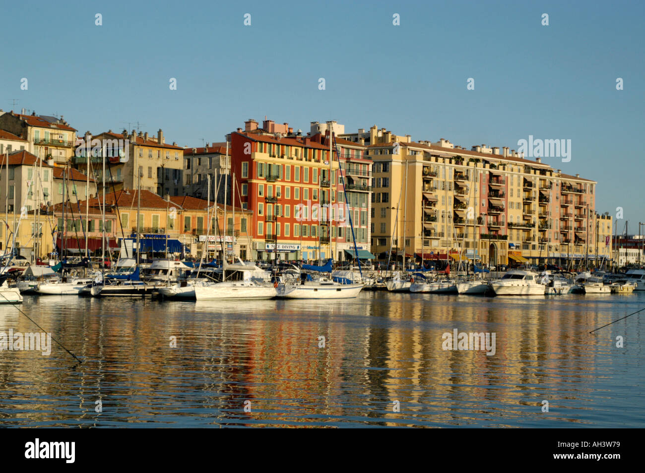 Port Lympia in the Quartier du Port Nice France Stock Photo