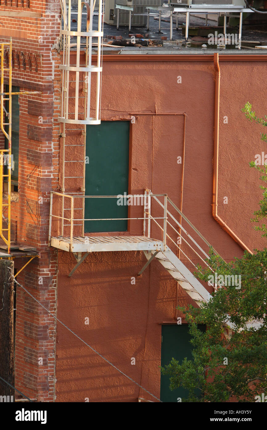 Exterior Fire Escape Door Stock Photo Alamy