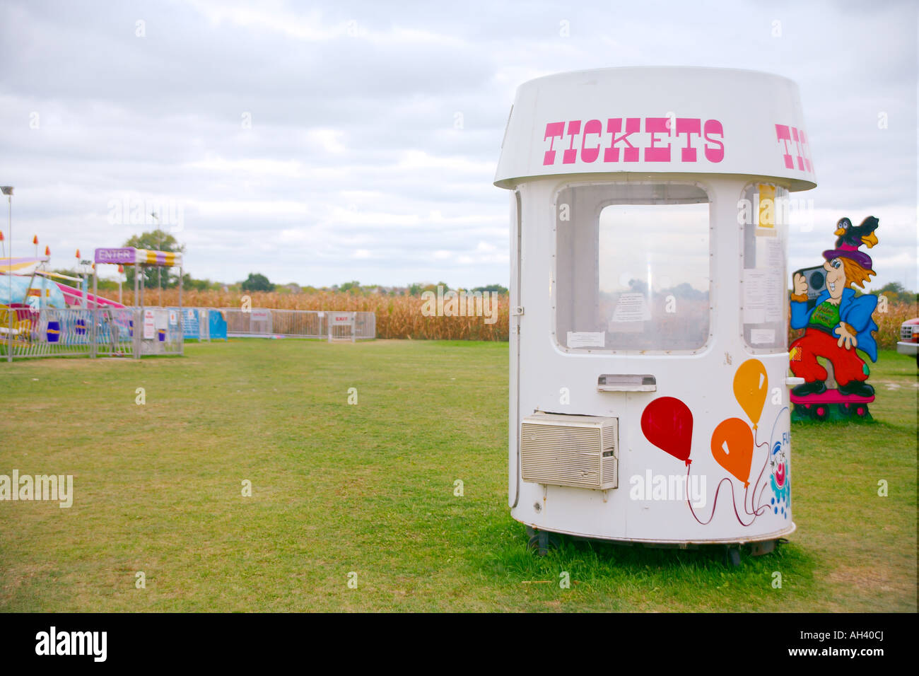 Pumpkin Farm Fair Ticket Booth Stock Photo Alamy