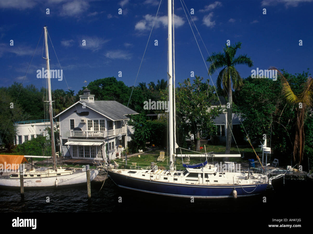 Intracoastal Waterway, city, Fort Lauderdale, Florida, United States, North America Stock Photo