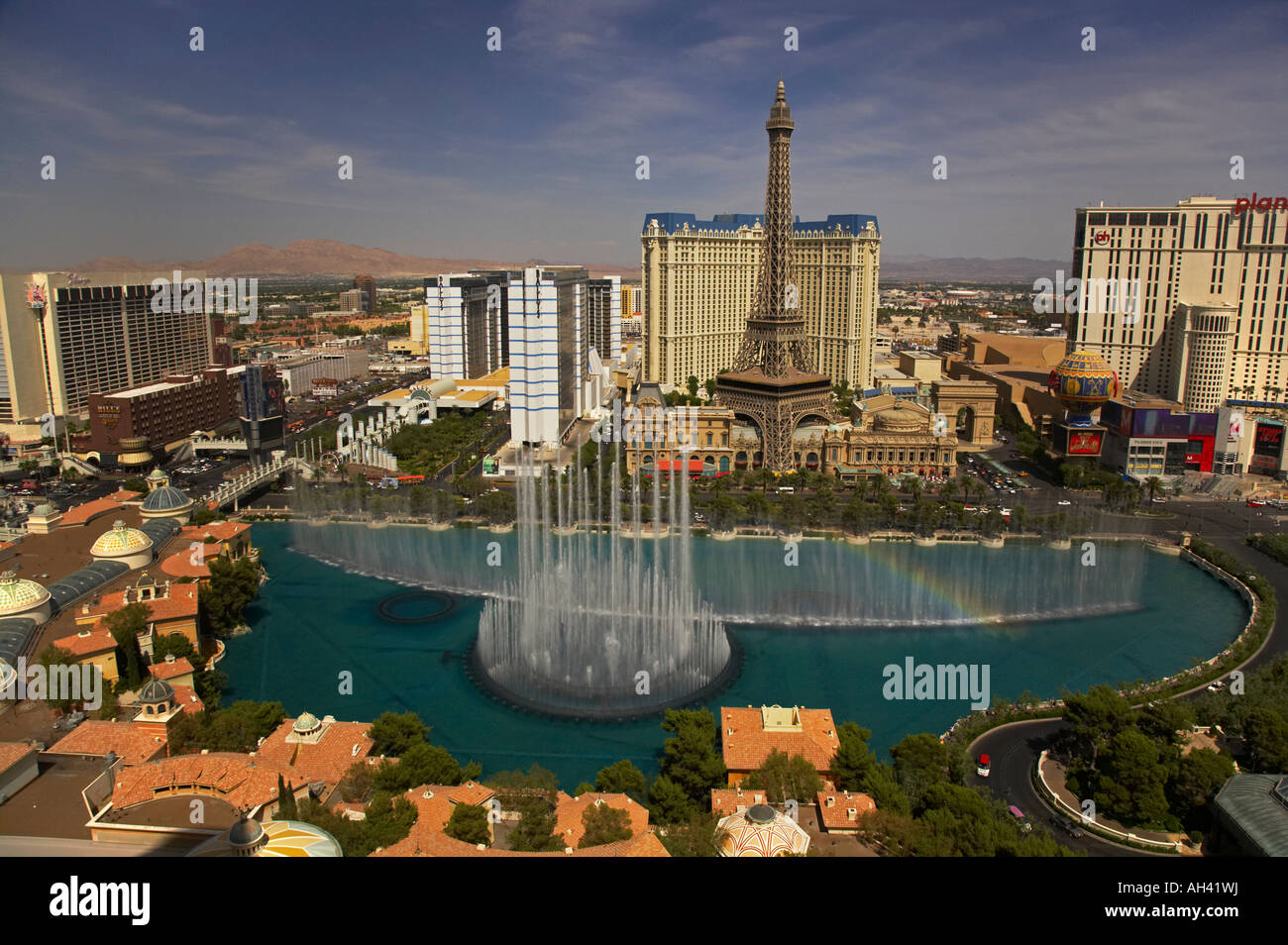 Belagio Fountains in Las Vegas Stock Photo Alamy