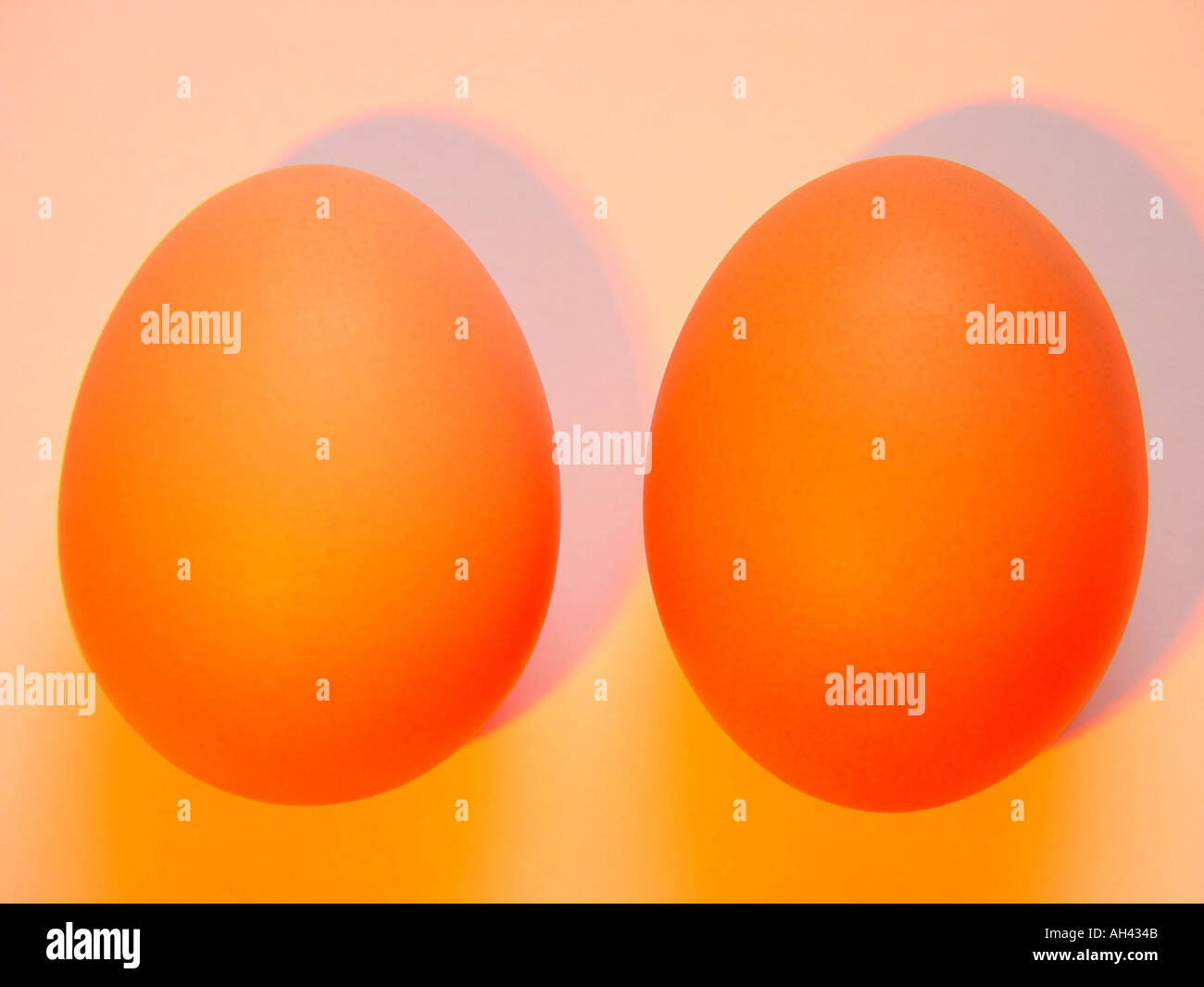 Two eggs GB UK 2004 Stock Photo