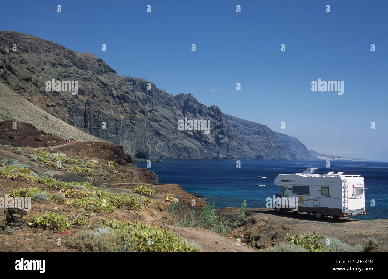 View from Punta de Teno at Los Gigantes Tenerife Canary Islands Spain Stock Photo