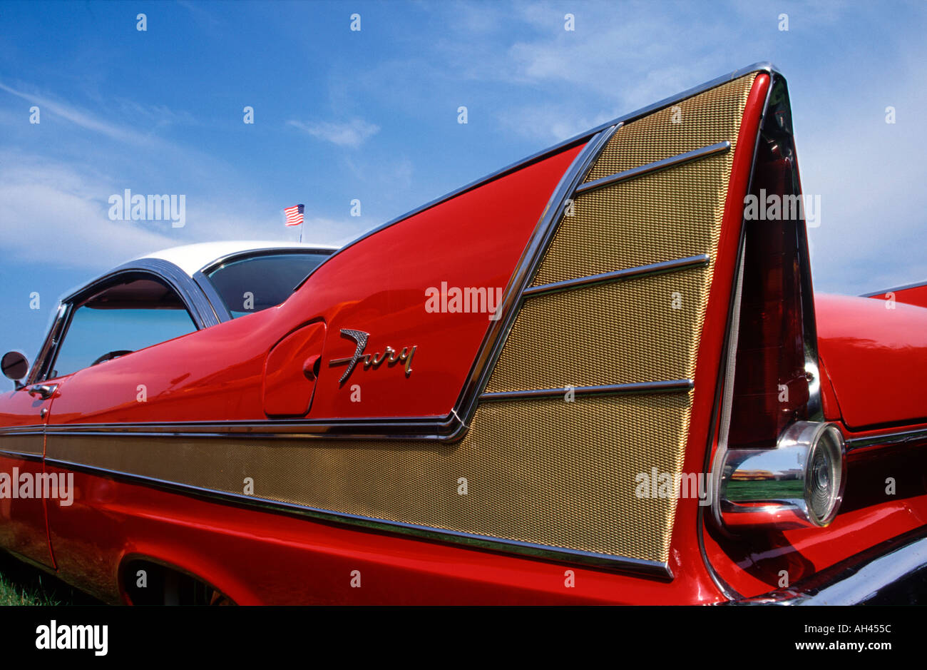 Classic Plymouth Fury Tail Fin Stock Photo