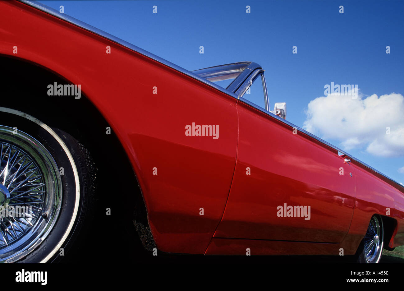 Detail of Classic Ford Thunderbird Stock Photo