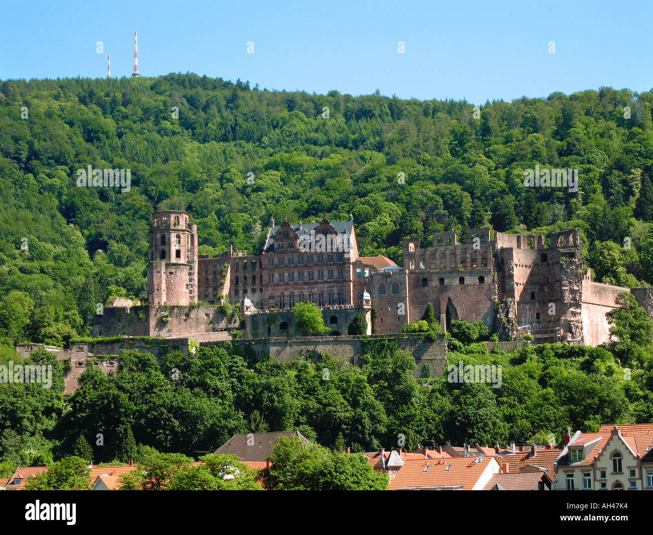 castle of heidelberg Heidelberger Schloss Stock Photo