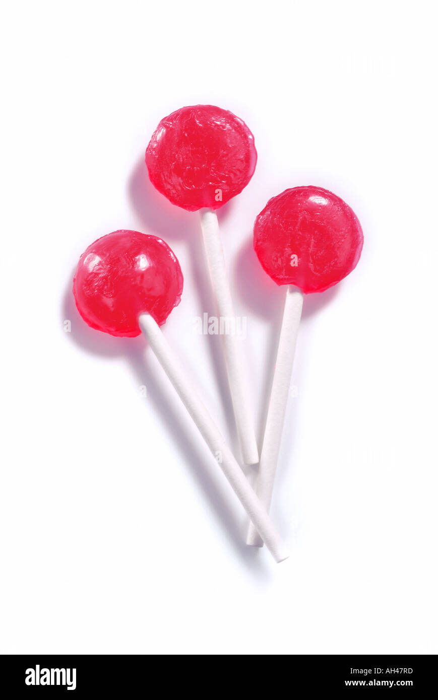 3 lollys 3 Lollies Stock Photo