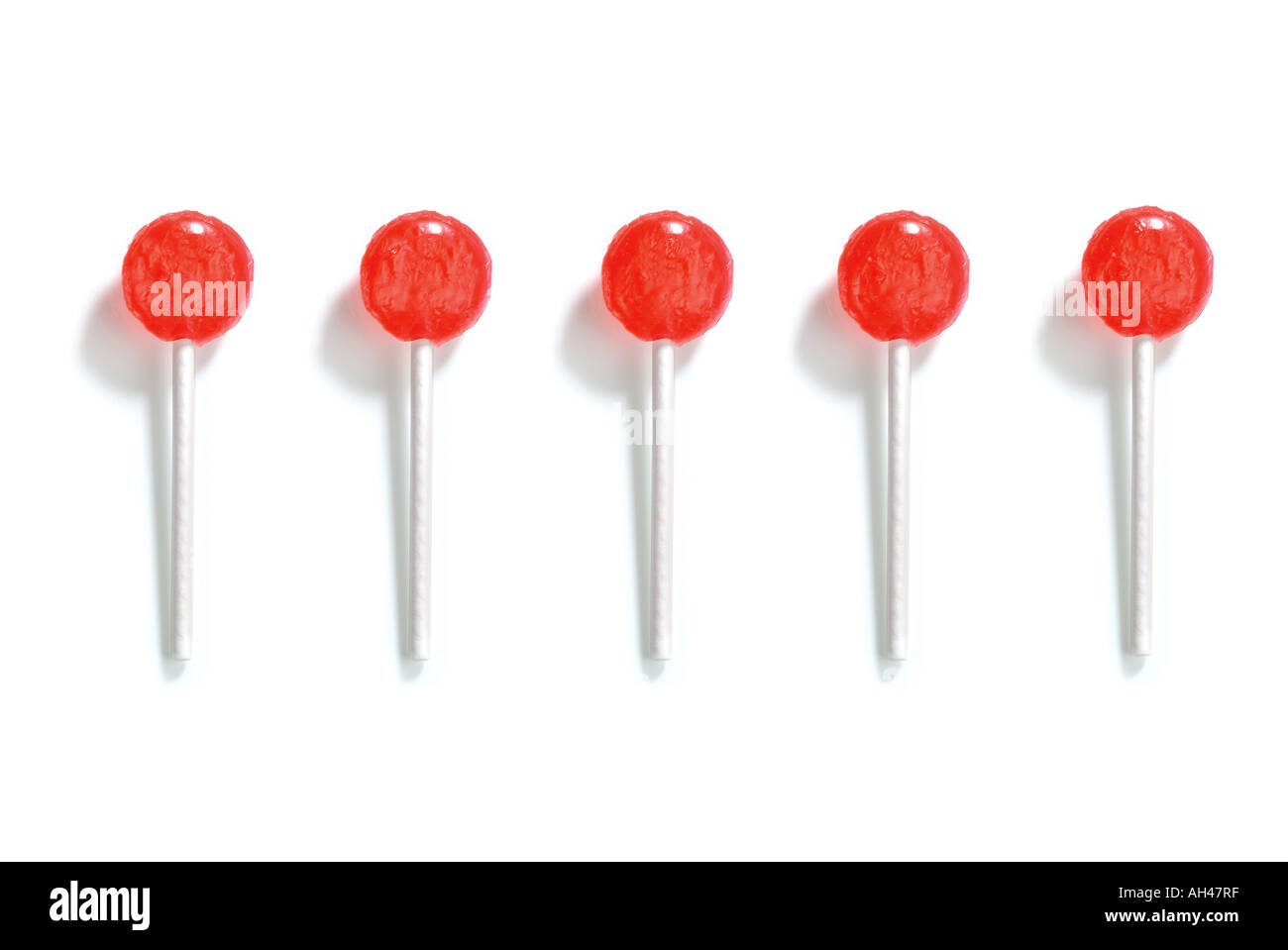 5 lollys 5 Lollies Stock Photo