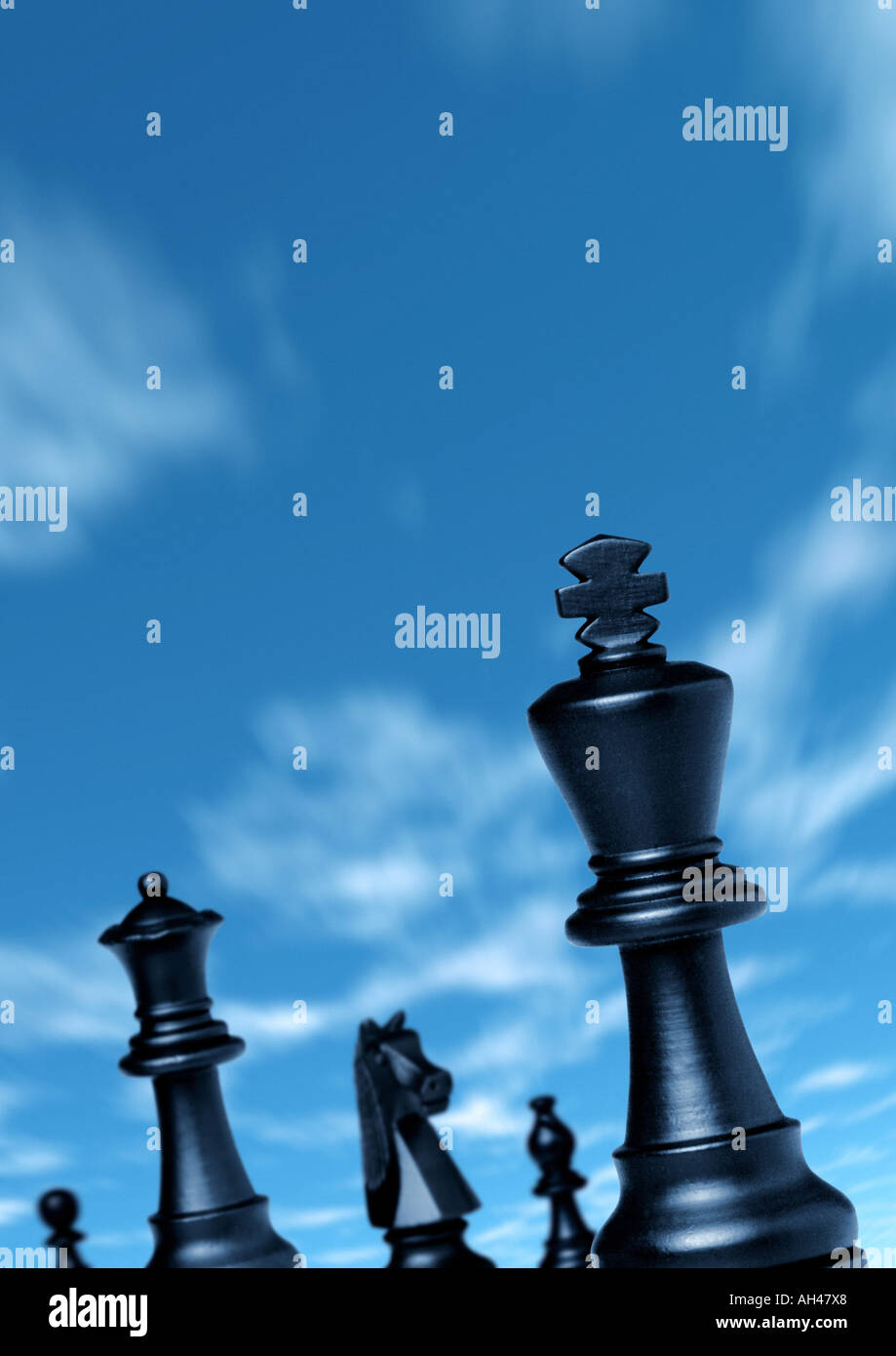 Schachspiel Schachfiguren game of chess chessmen Stock Photo