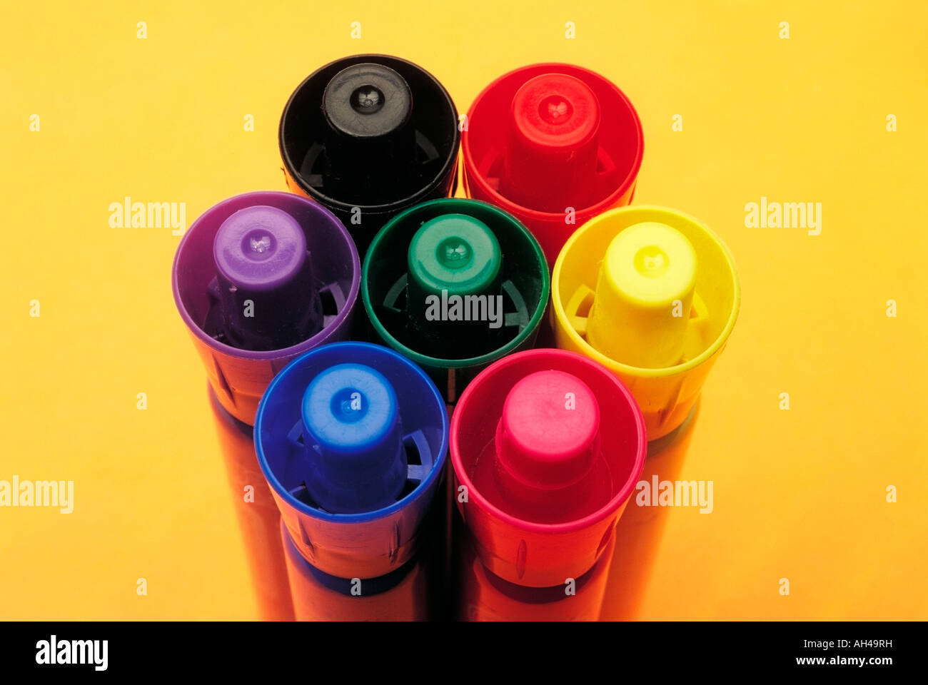 Felt marker tops Stock Photo Alamy