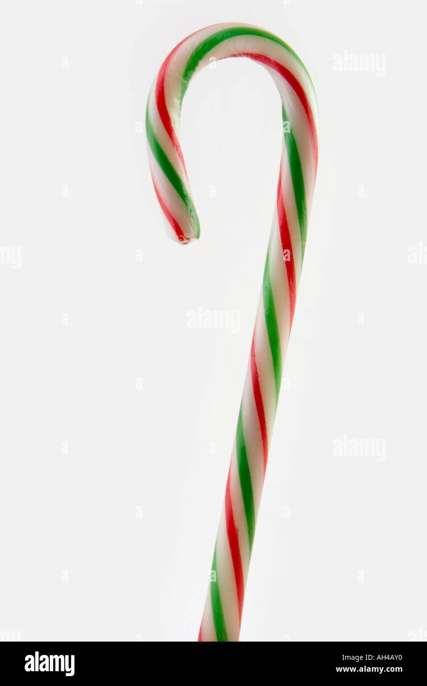 red, white and green candy cane holiday candy Stock Photo Alamy