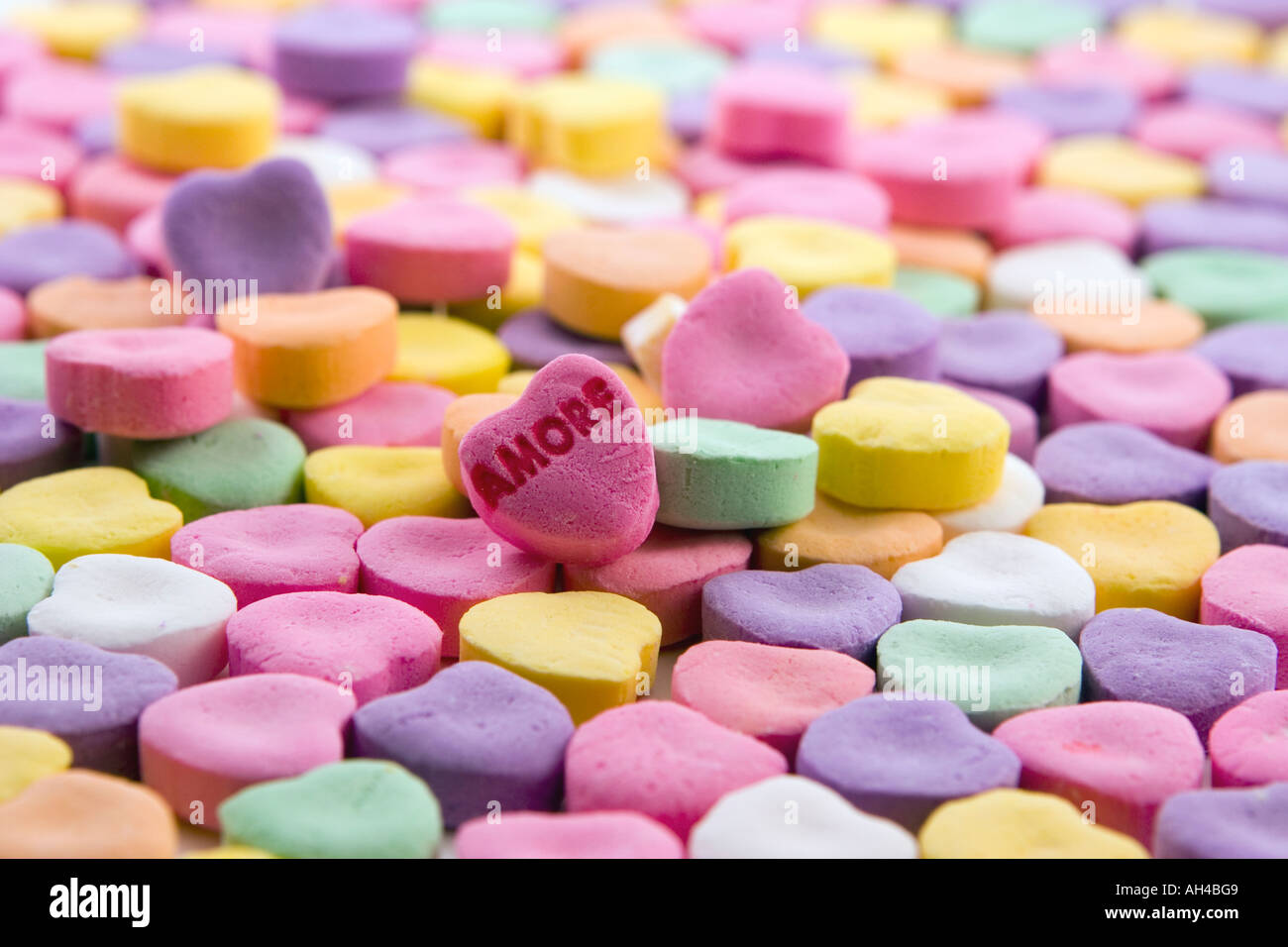 Amore candy heart Stock Photo Alamy