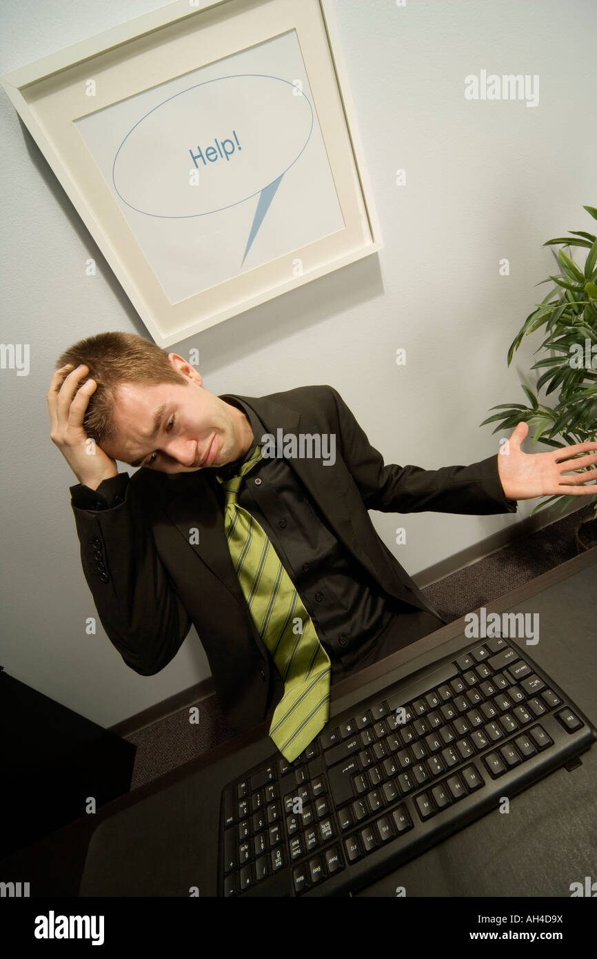 Distressed businessman Stock Photo