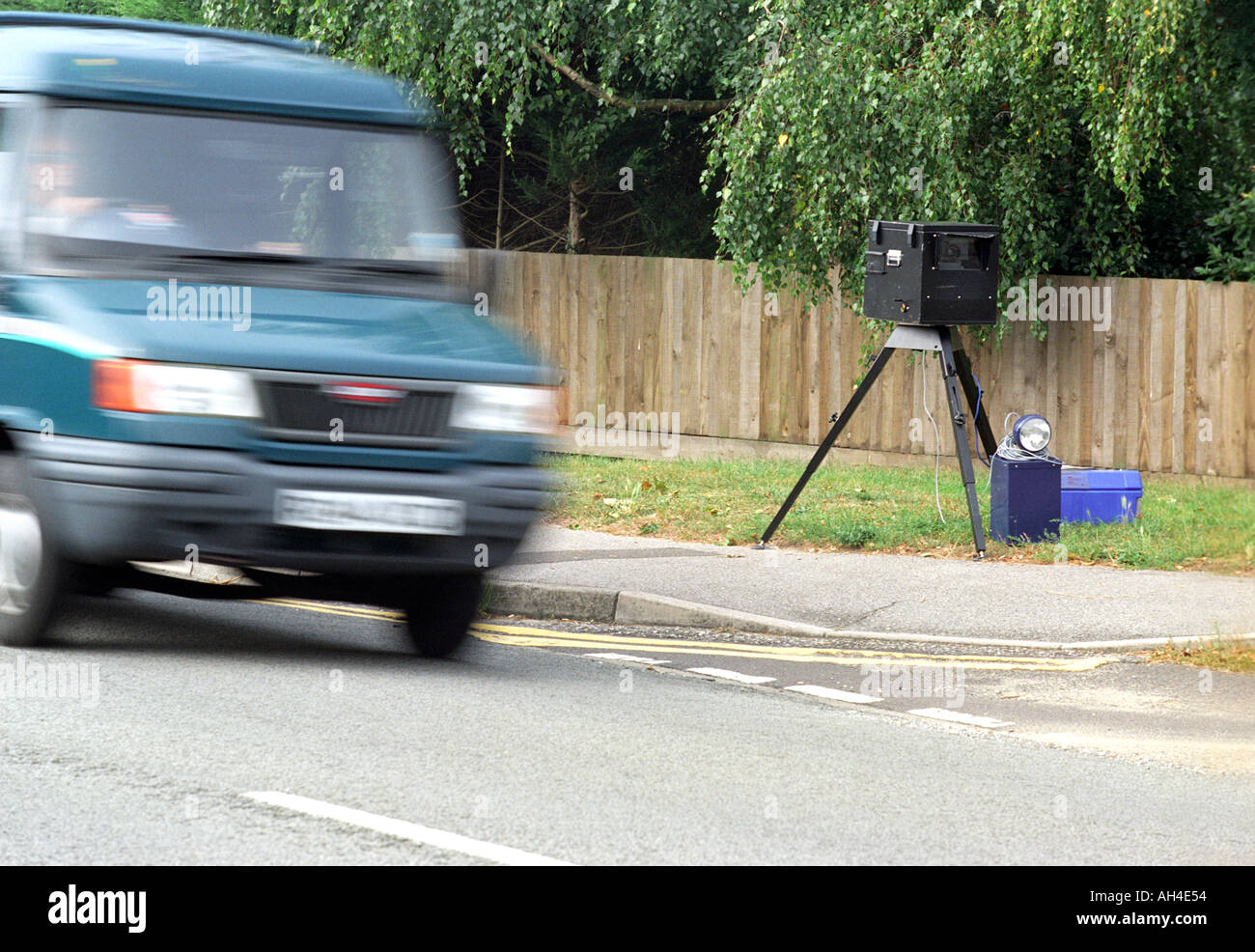 Mobile Police speed camera England UK Stock Photo Alamy