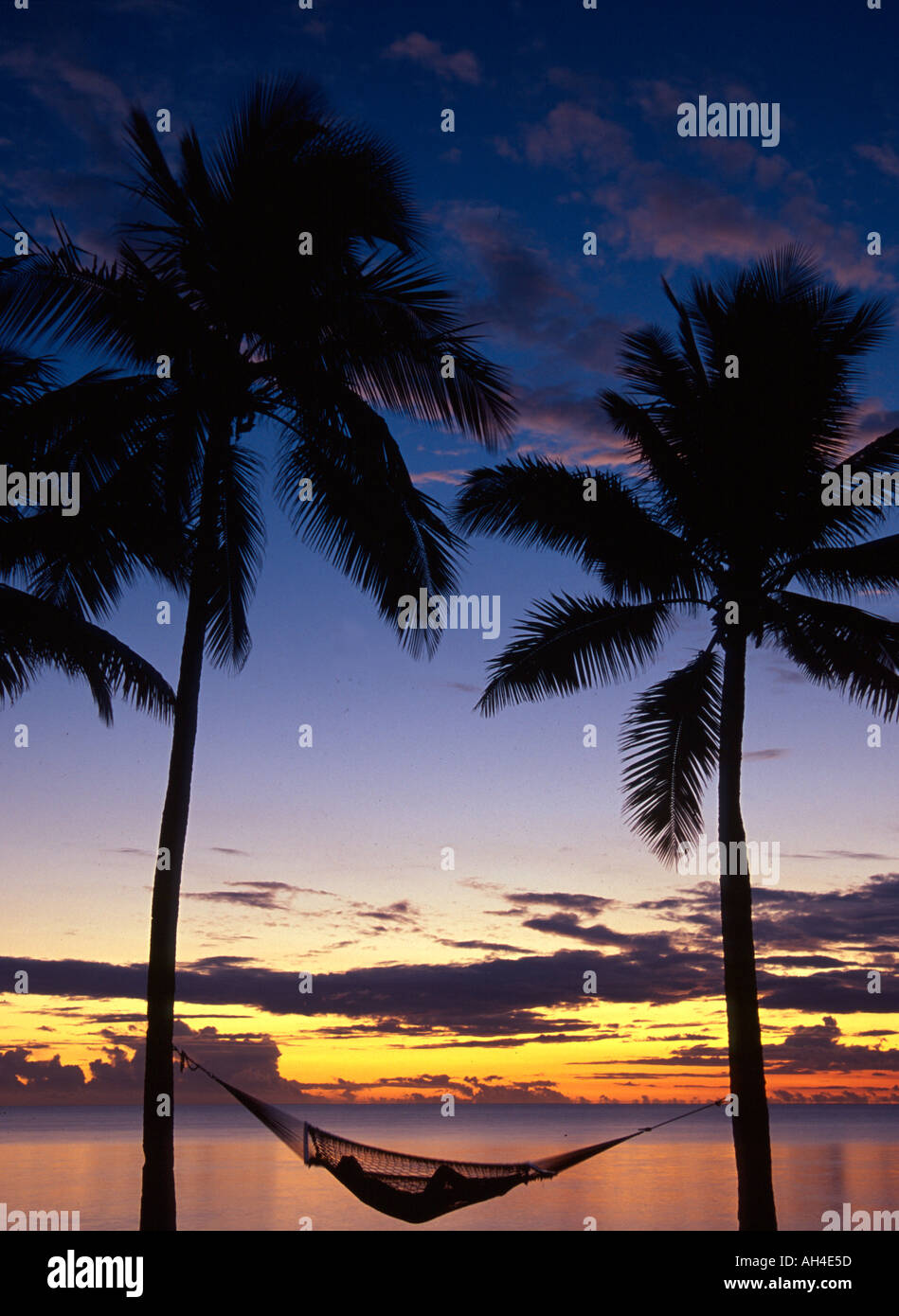 Sunset Denarau Island Fiji Stock Photo