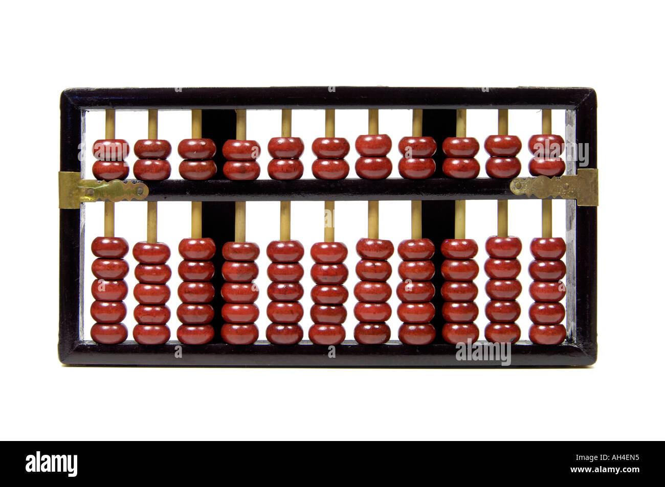 Chinese ancient calculating machine Abacus Stock Photo