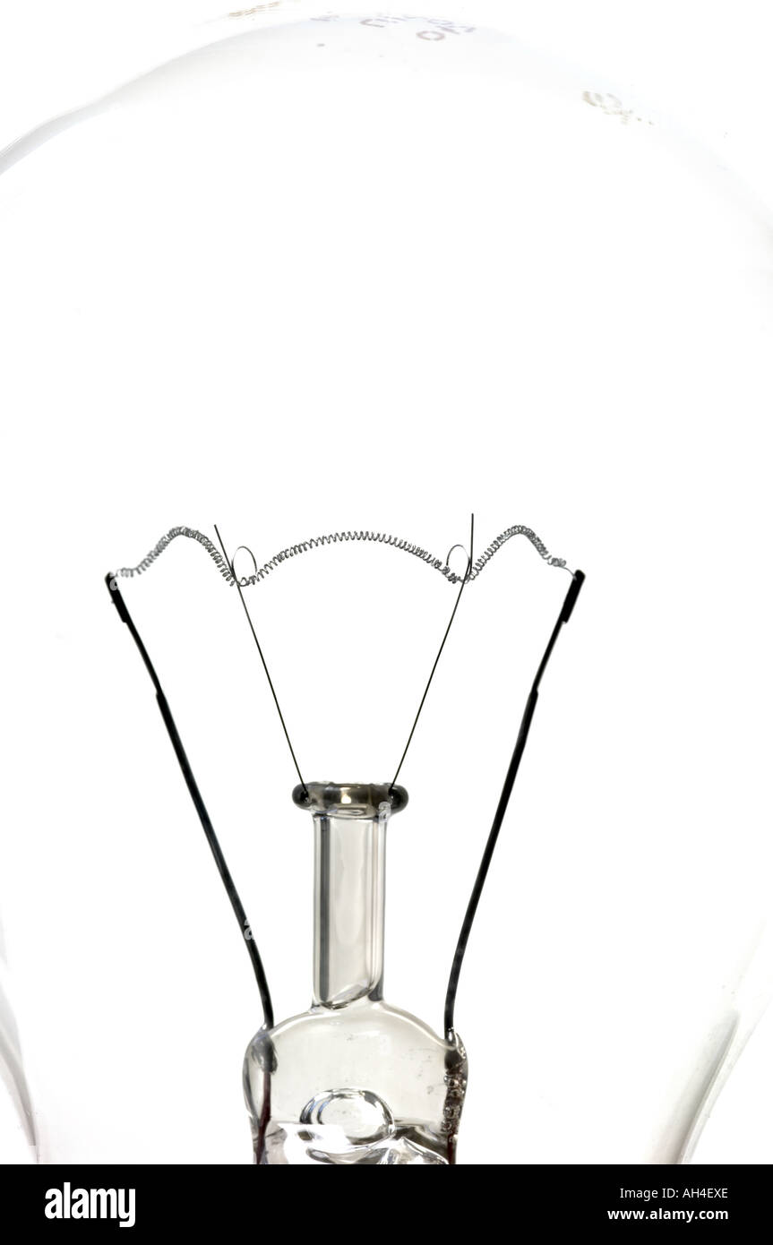 Closeup of bulb tungsten filament Stock Photo Alamy