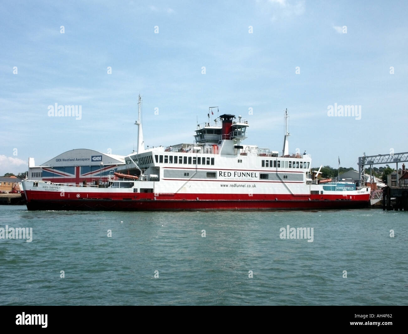 East Cowes Isle of Wight Red Funnel Ferry Stock Photo 1134433 Alamy