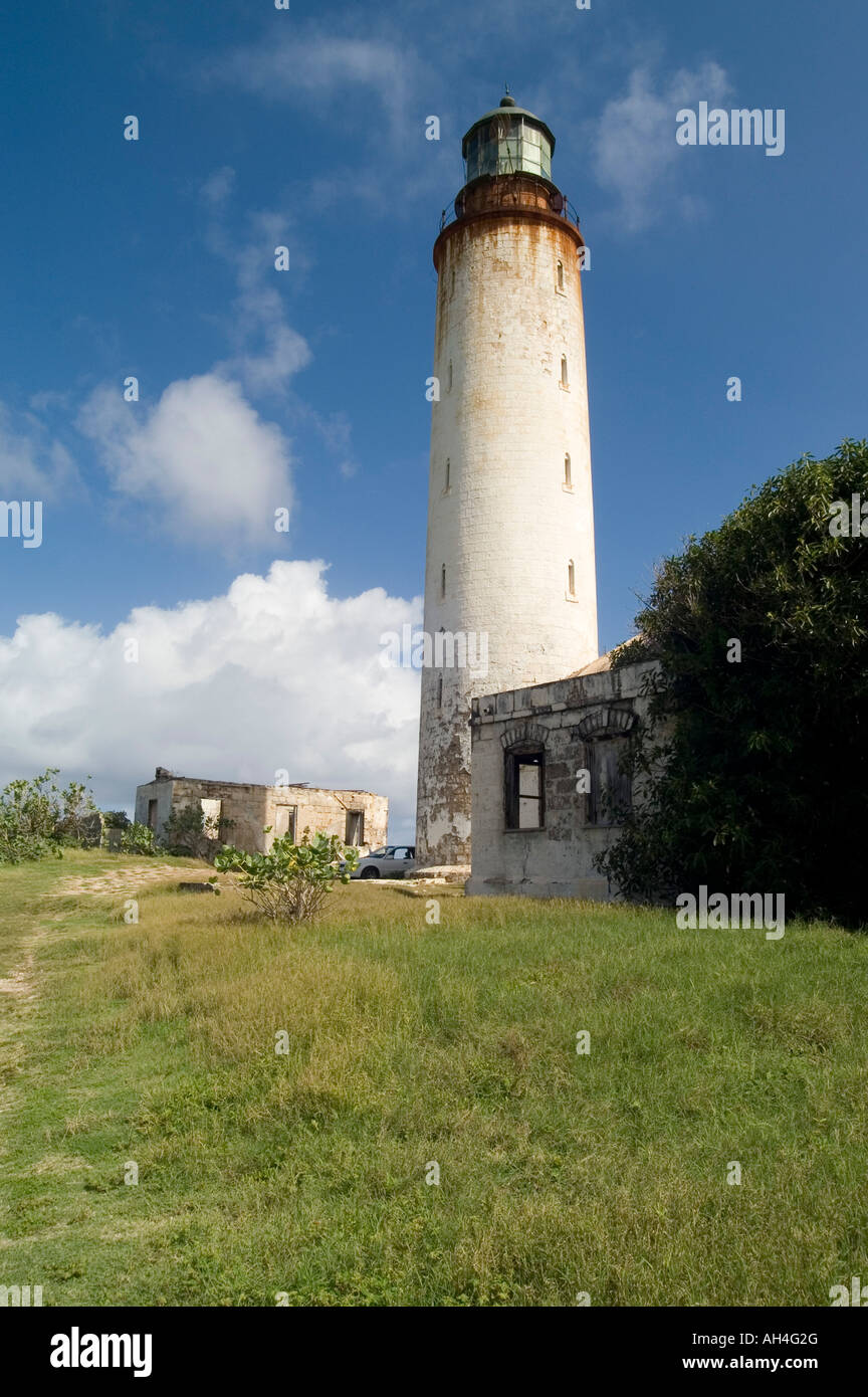 East Point Lighthouse, Ragged Point, St Philip Parish, Barbados Stock