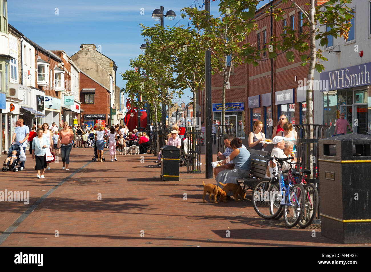 The High Street Redcar Town Centre Cleveland England Stock Photo 4686221 Alamy
