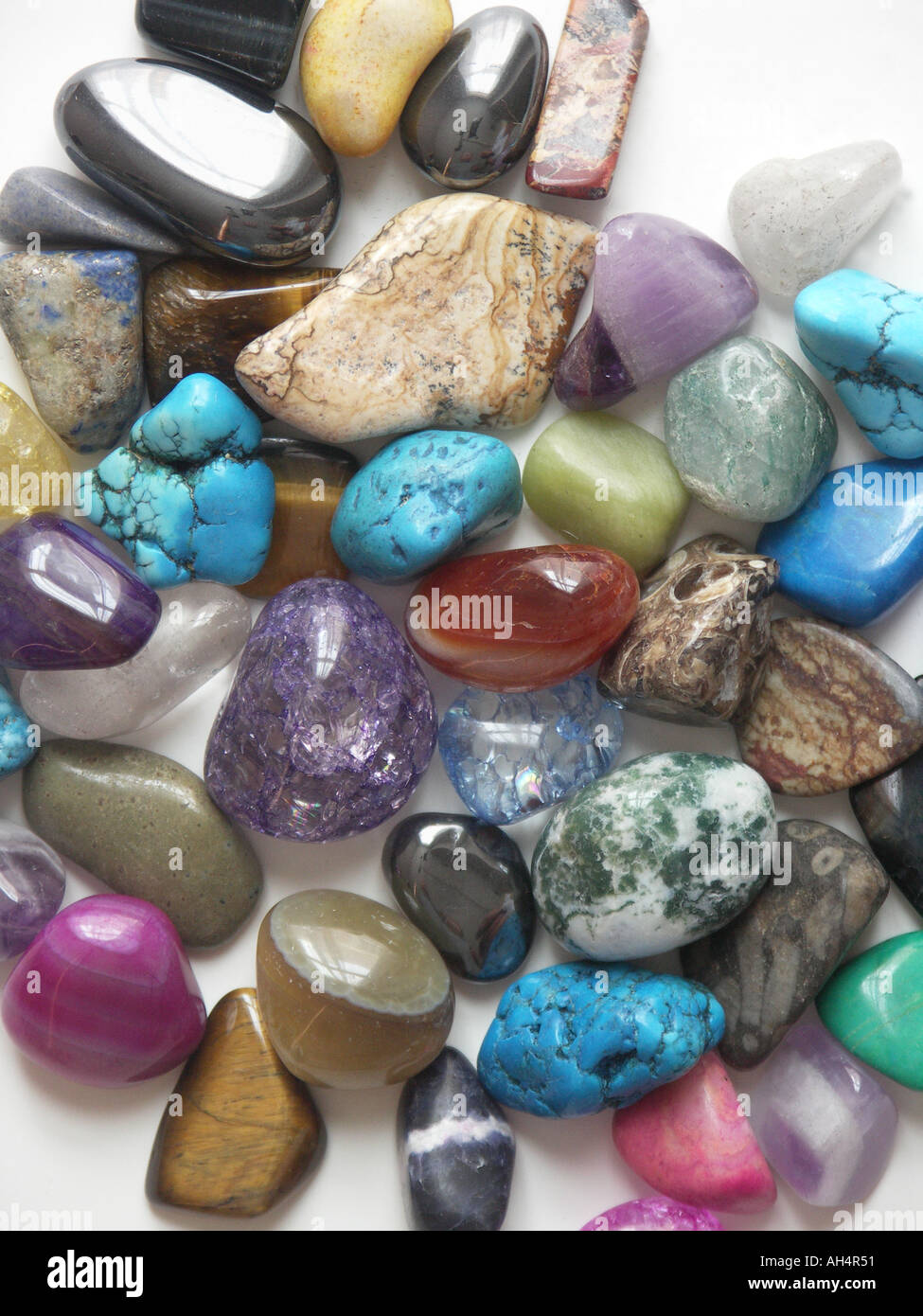 Various polished stones hi-res stock photography and images - Alamy