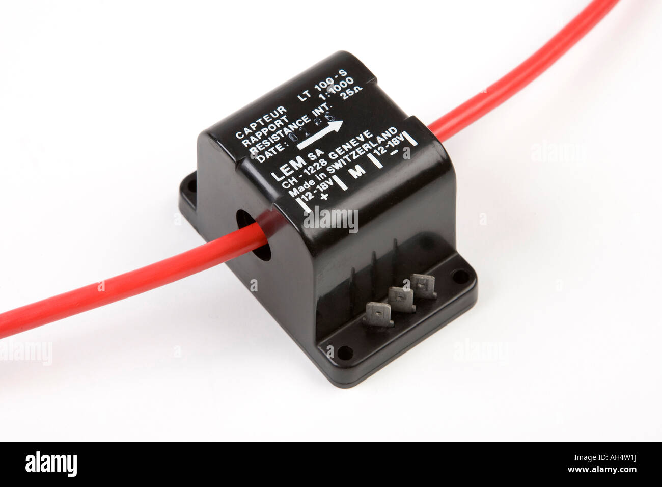 a Hall Effect type current transformer / transducer Stock Photo Alamy