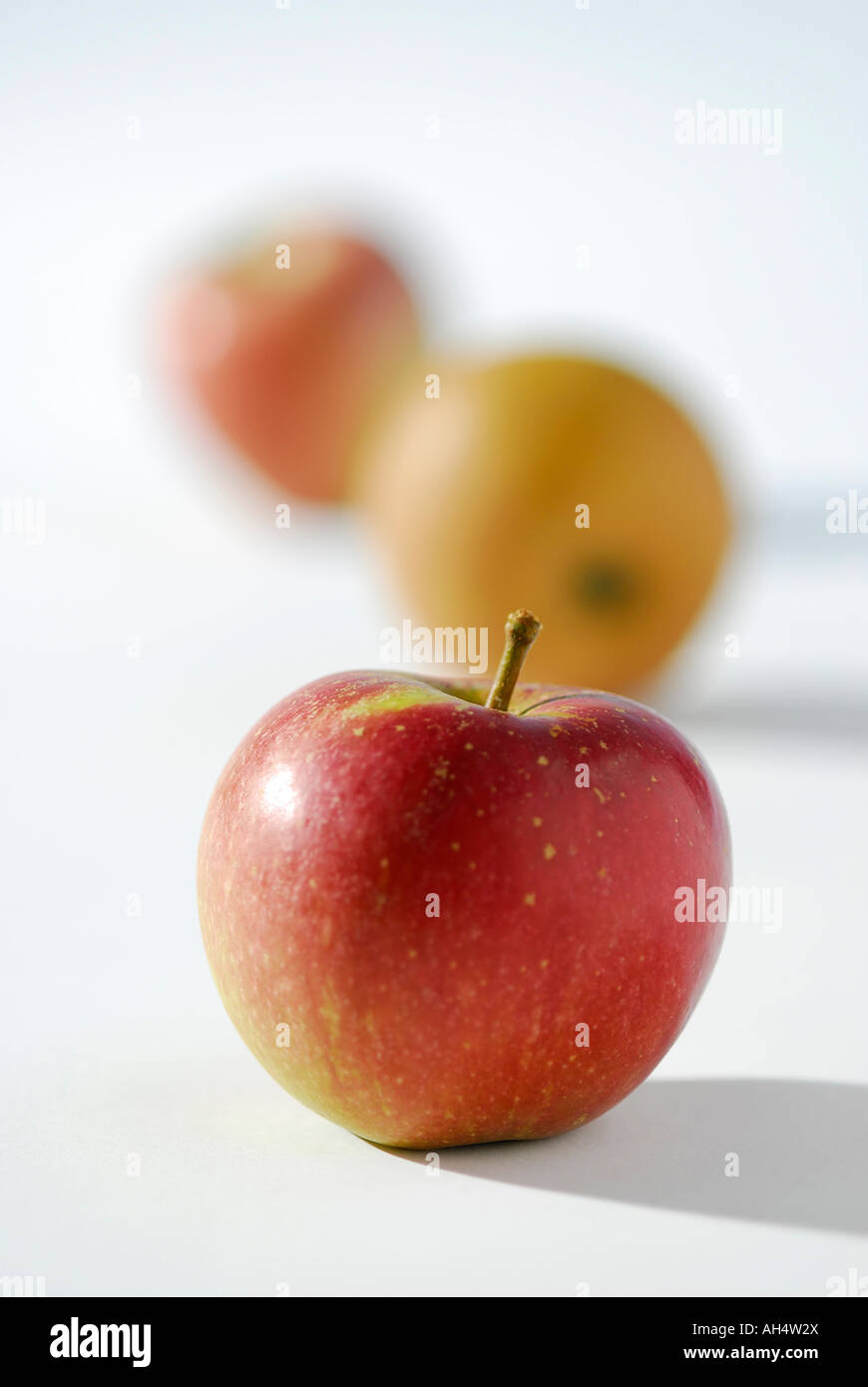 selection of english apples Stock Photo