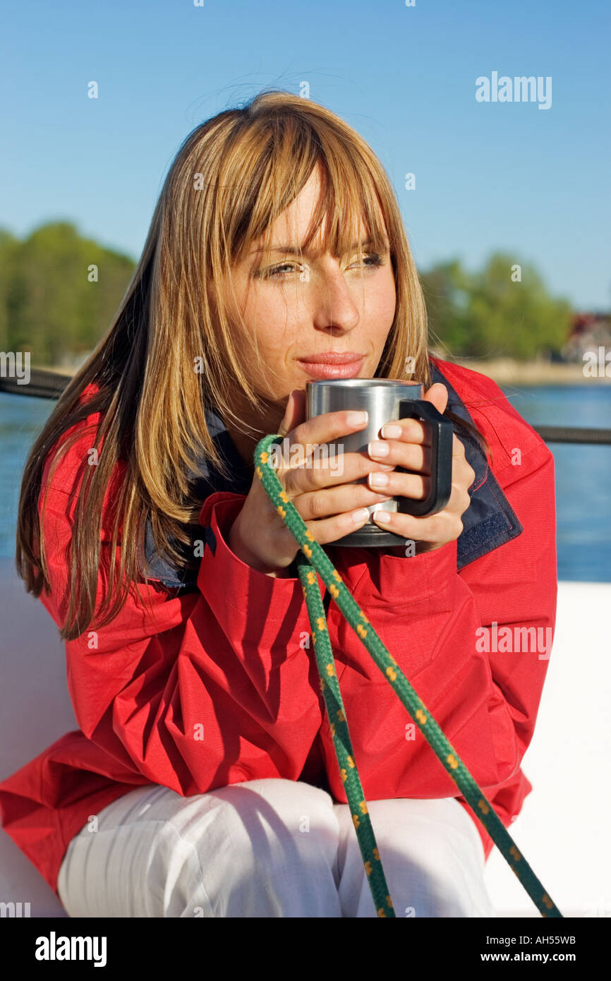 outdoor day summer tree trees water lake boat yacht sailboat deck mast