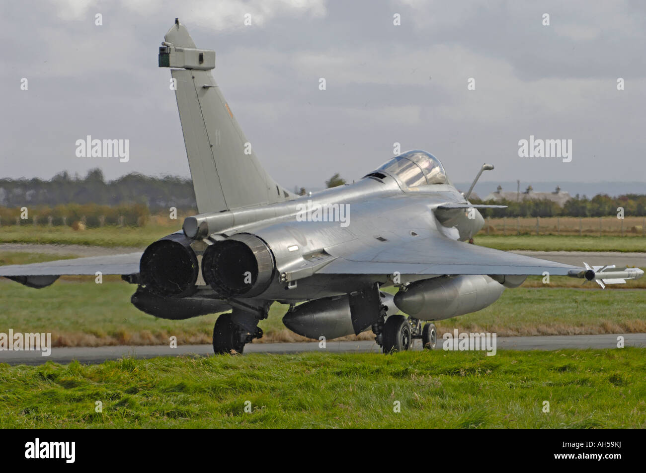 The Dassault Rafale M (or 'Squall' in English) is a French twin-engined delta-wing highly agile multi-role fighter aircraft Stock Photo