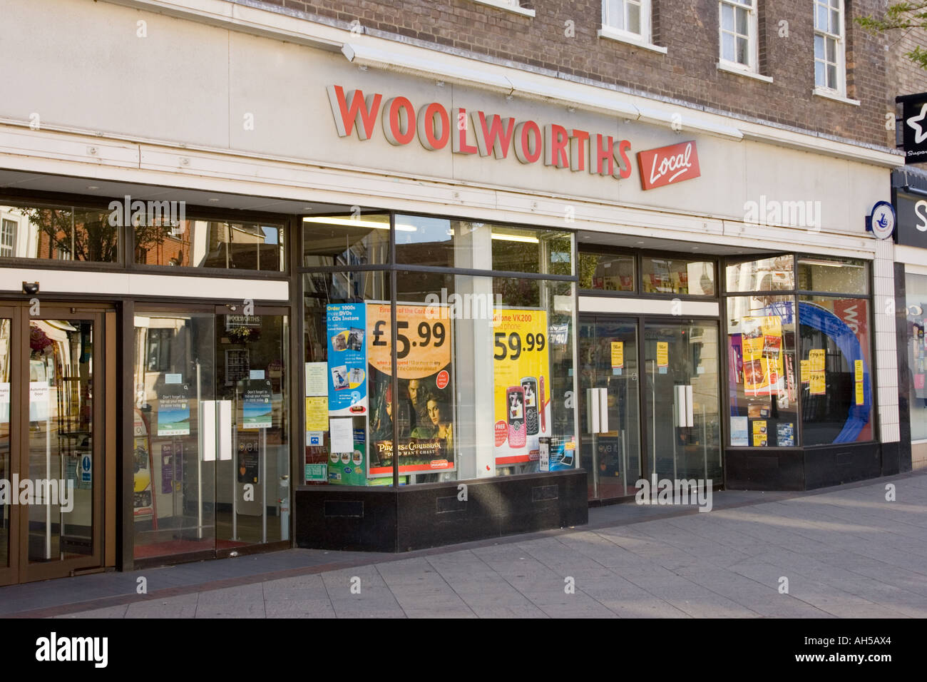 Woolworths shop in Stowmarket suffolk uk Stock Photo
