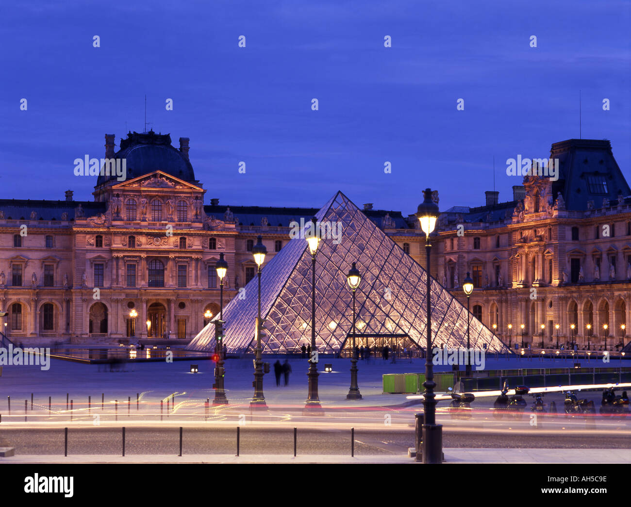 France Paris Louvre Stock Photo
