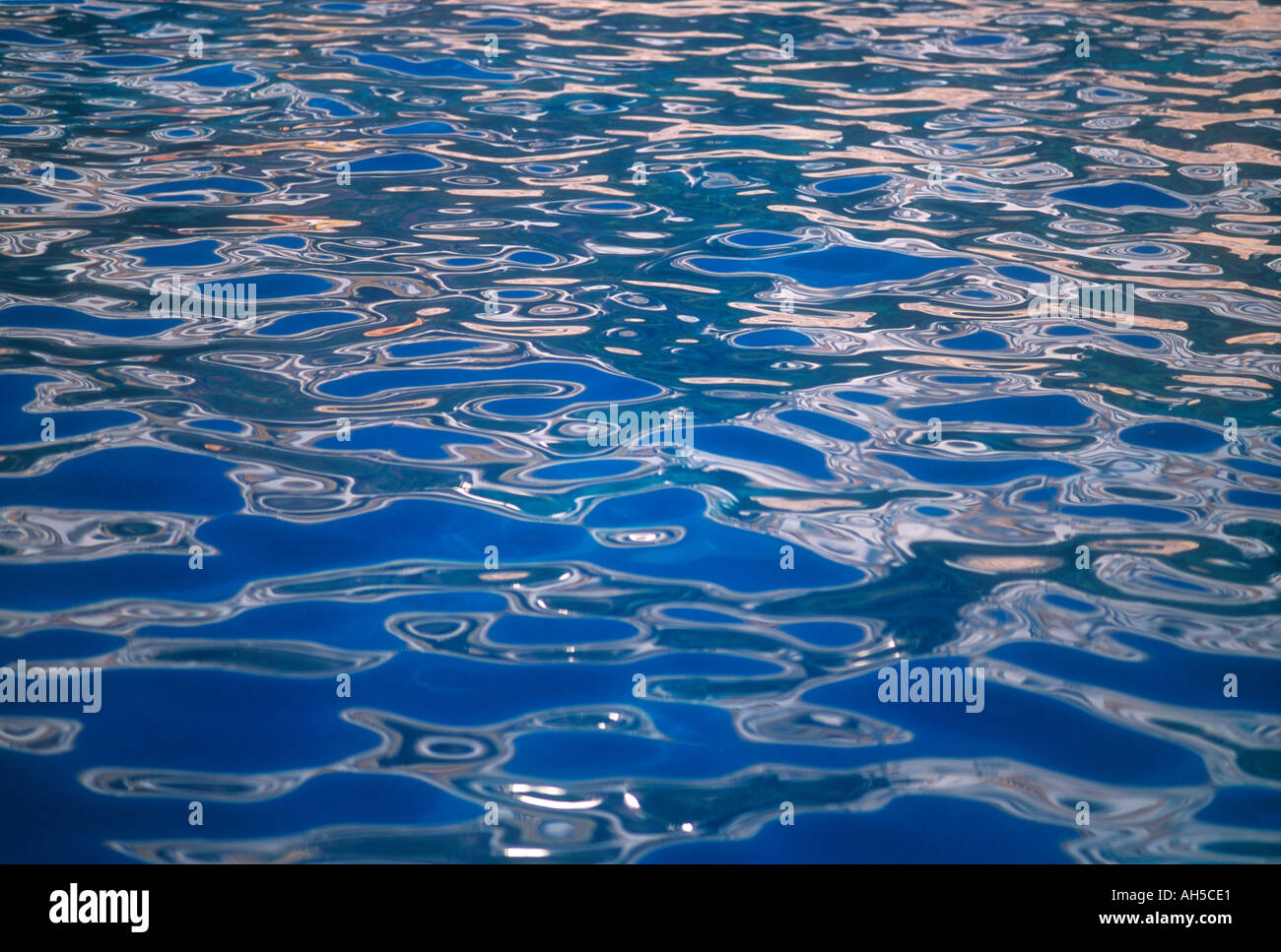 Water Study Hockney Hockny pattern Stock Photo