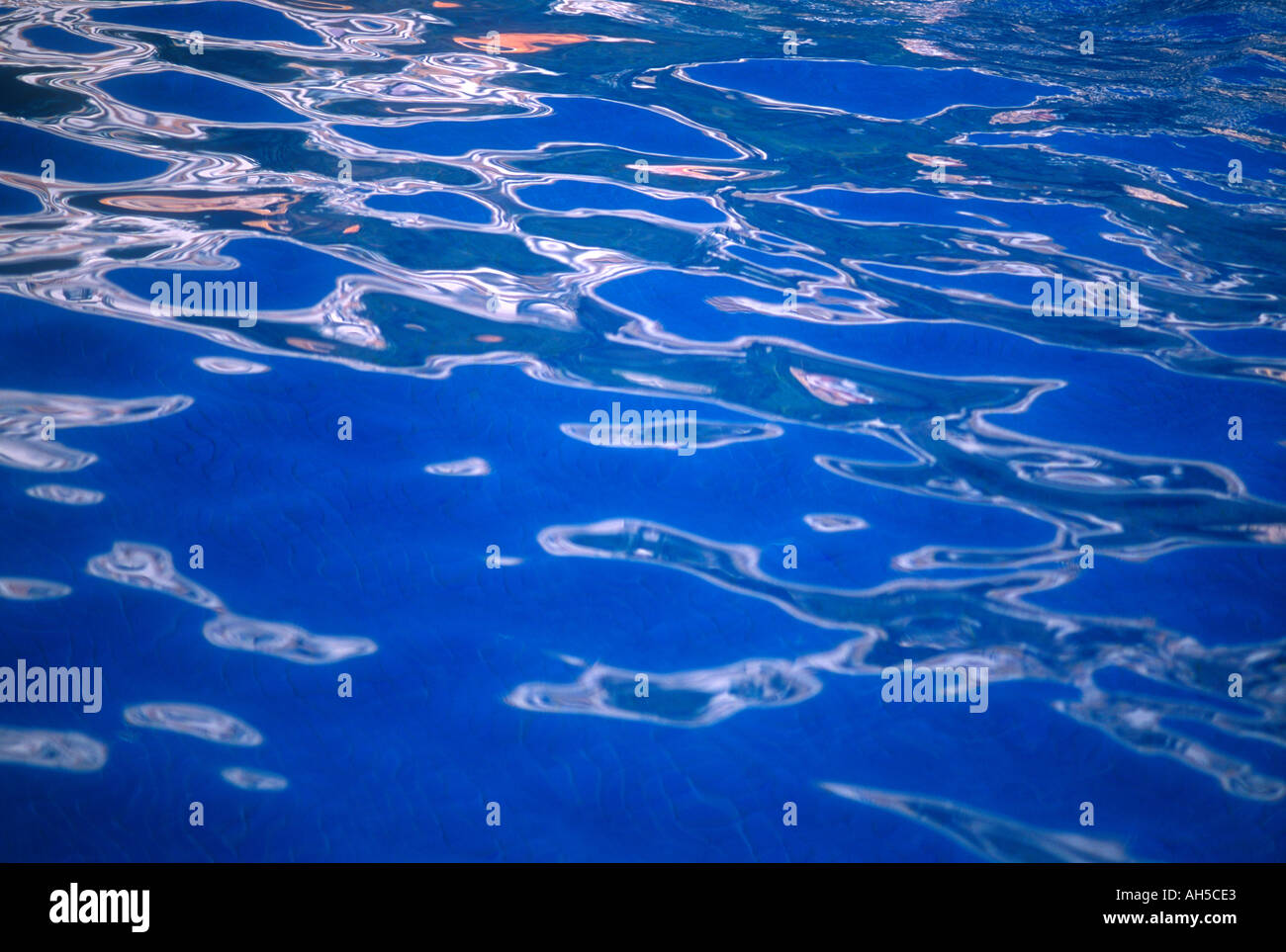 Water Study Hockney Hockny pattern Stock Photo
