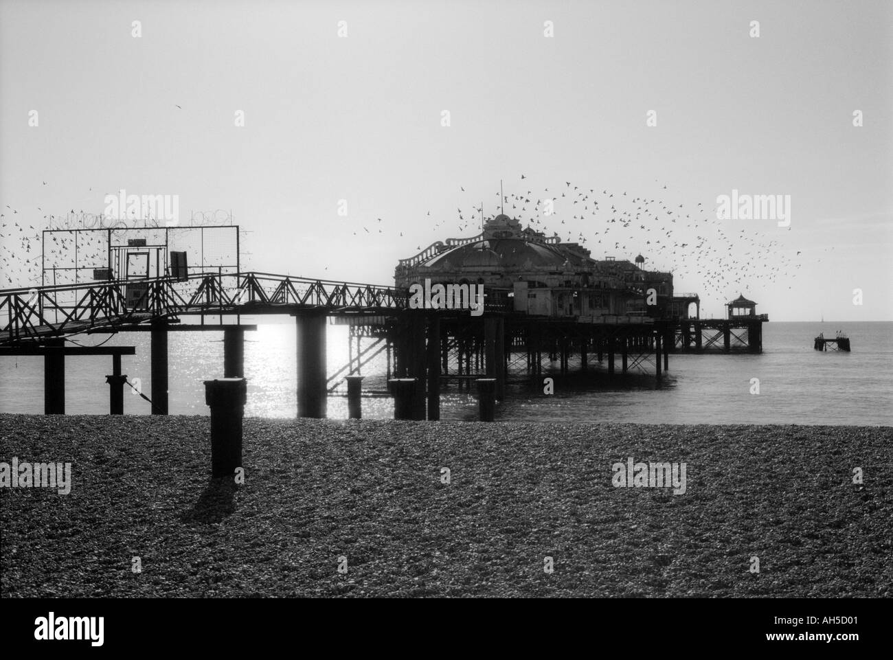 Brighton Old Pier Stock Photo