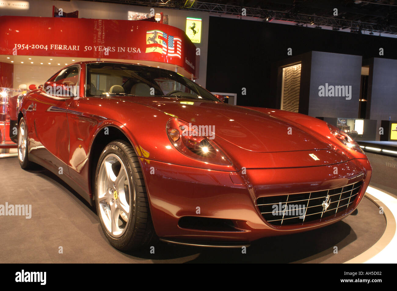 2004 Ferrari 612 Scaglietti introduced at the 2004 North American International Auto Show Stock Photo
