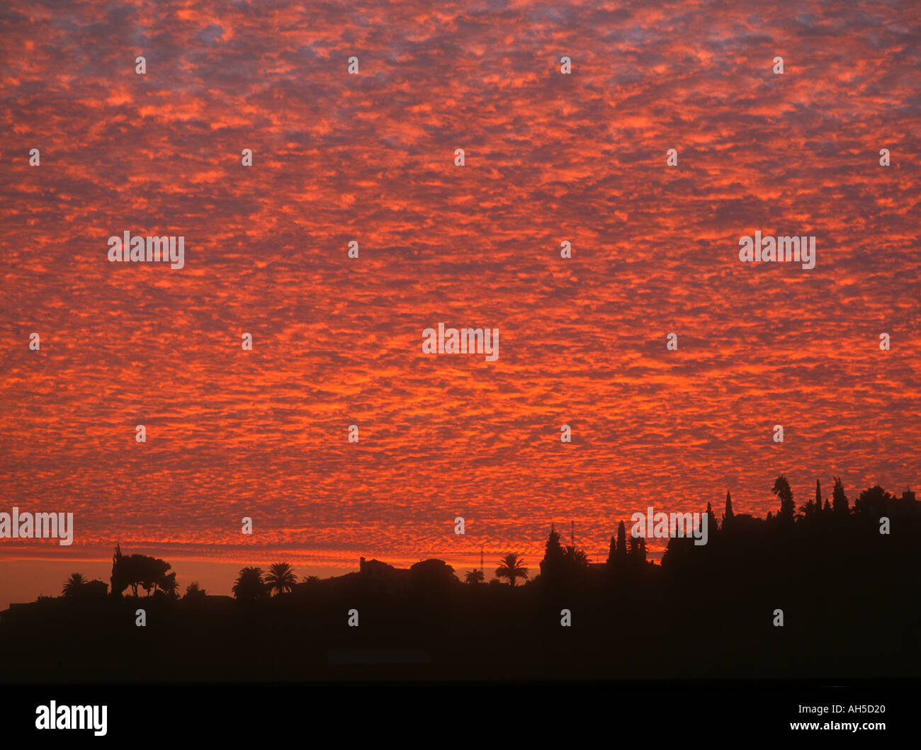Sky at Sunset Stock Photo