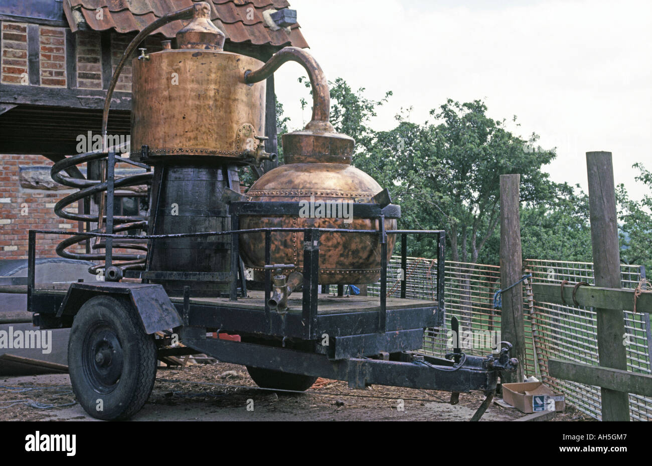 Old Mobile Distillery at Somerset Cider Brandy, Burrow Hill,Kingsbury