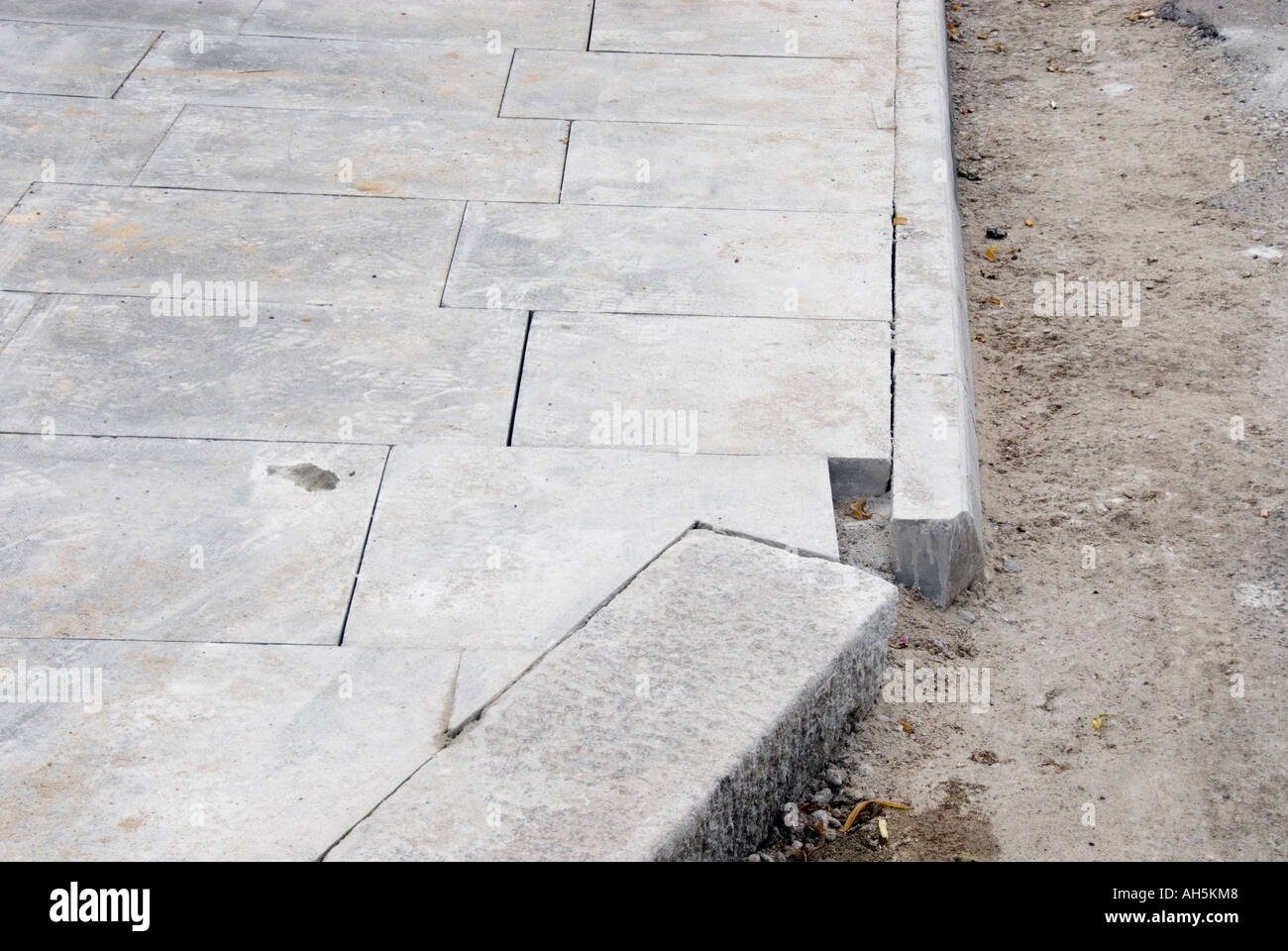 Newly laid paving stones Stock Photo Alamy