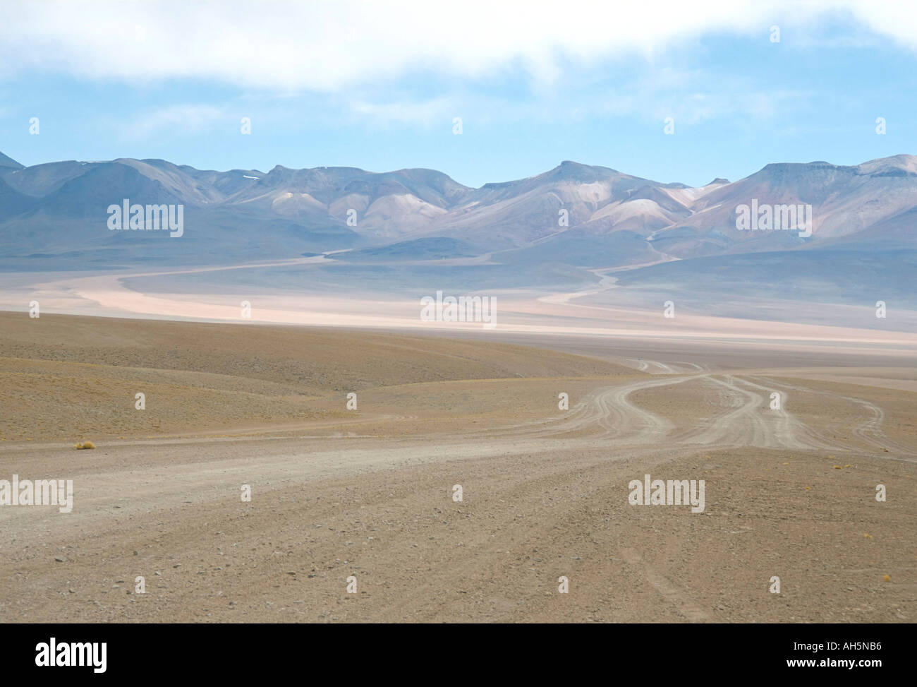 Altiplano desert near Laguna Colorada Southwest Highlands Bolivia South America Stock Photo